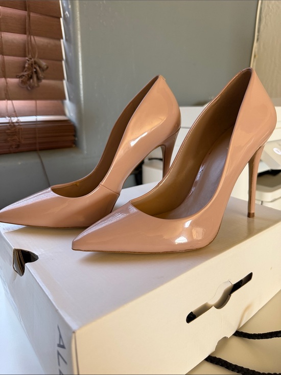 Aldo Shoes - Aldo Blush Patent Pointed-Toe Stiletto Pumps